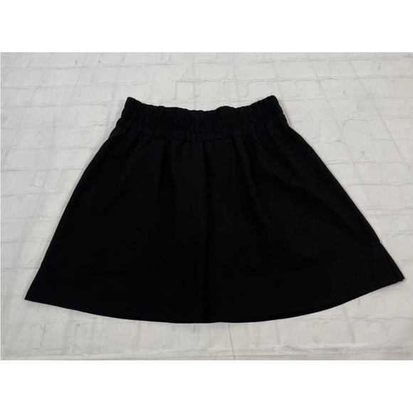 Converse One Star Black Mini Skirt Woman’s Size XS Elastic Waist ,lined Pleated - Picture 10 of 10